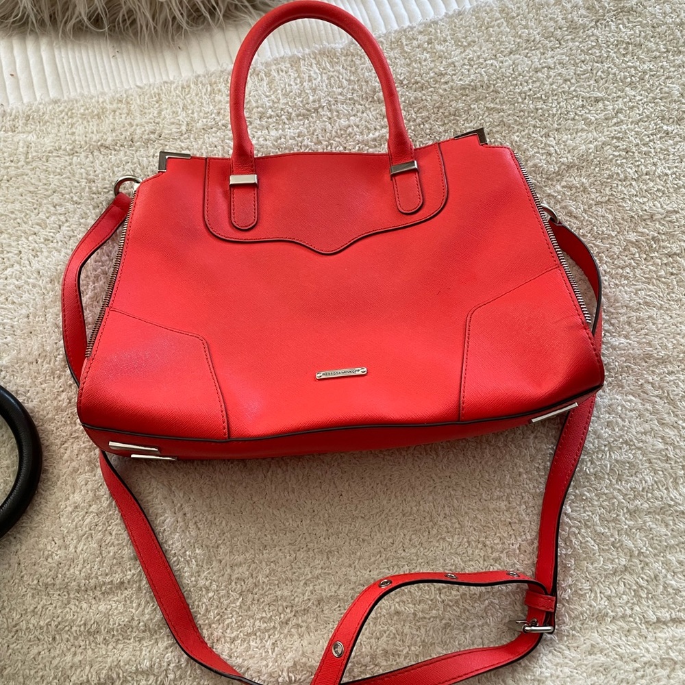 Rebecca Minkoff bright red tote